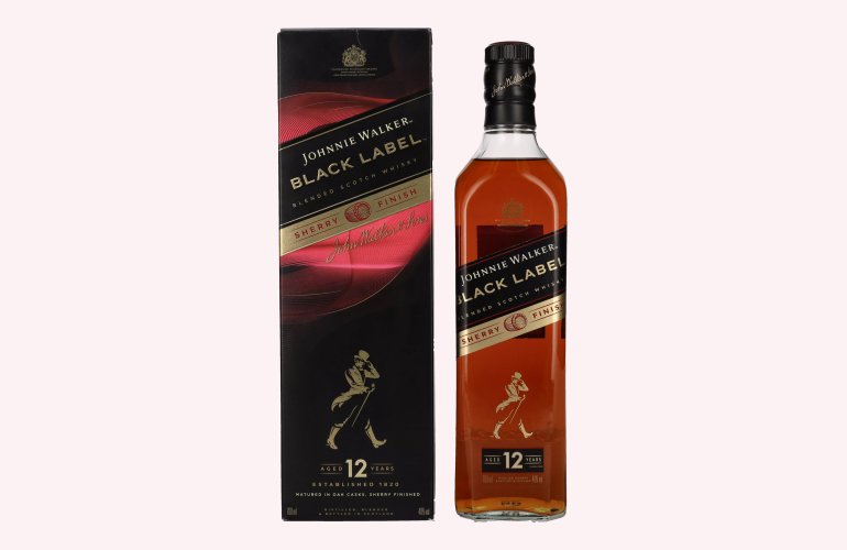 Johnnie Walker BLACK LABEL 12 Years Old SHERRY FINISH 40% Vol. 0,7l in Giftbox