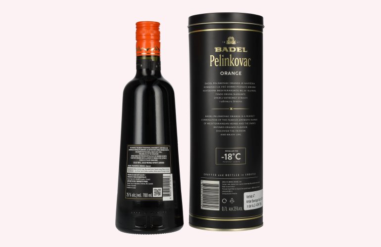 Badel Pelinkovac ORANGE 25% Vol. 0,7l in Tinbox