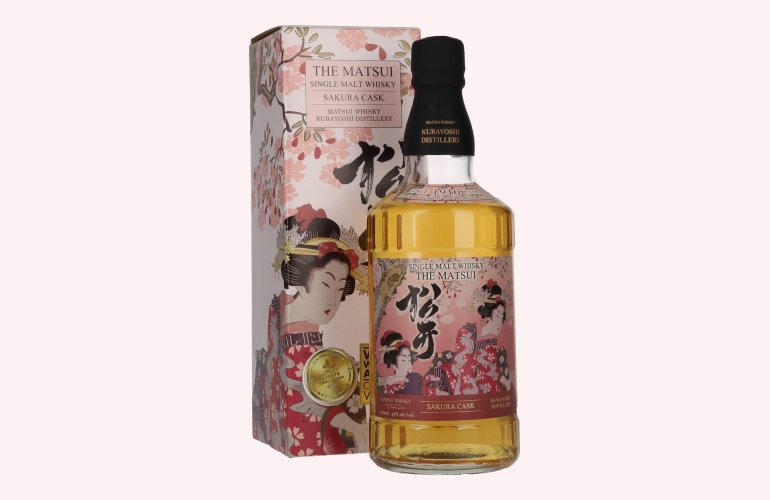 Matsui Whisky THE MATSUI Single Malt Japanese Whisky SAKURA CASK 43% Vol. 0,7l en boîte cadeau