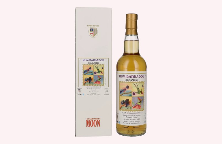 Moon Import Reserve REMEMBER Rum Barbados Patent and Pot Still 2022 45% Vol. 0,7l in Geschenkbox