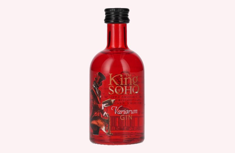 The King of Soho Variorum Gin Strawberry Edition 37,5% Vol. 0,05l