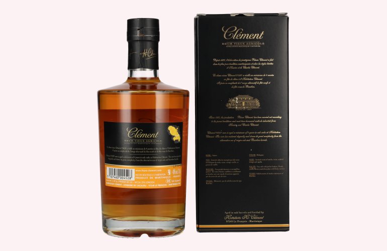 Clément Rhum Vieux Agricole V.S.O.P. VIEILLI EN FÛTS DE CHÊNE 40% Vol. 0,7l in Geschenkbox