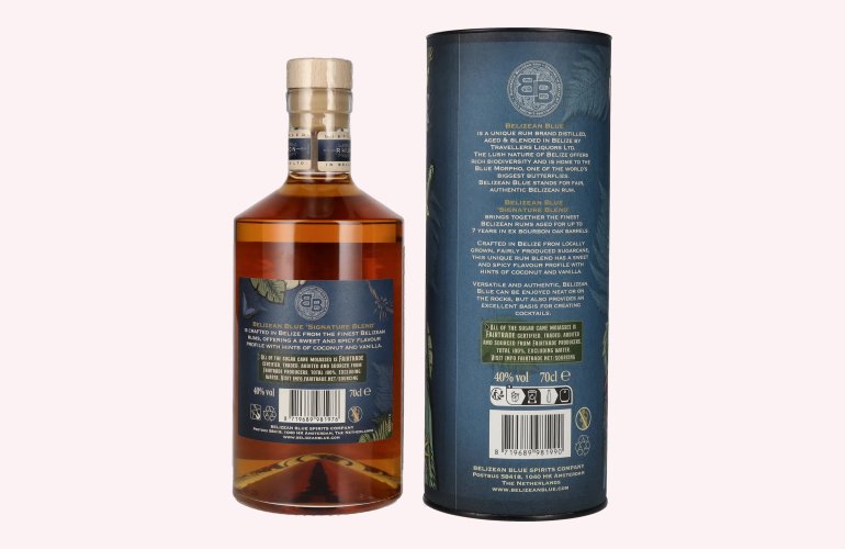 Belizean Blue SIGNATURE BLEND Rum 40% Vol. 0,7l en boîte cadeau