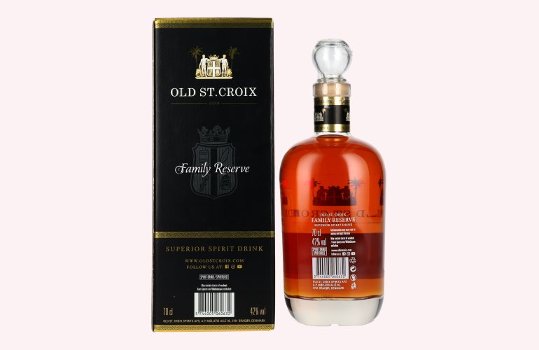 Old St. Croix FAMILY RESERVE Superior Spirit Drink 42% Vol. 0,7l in geschenkverpakking