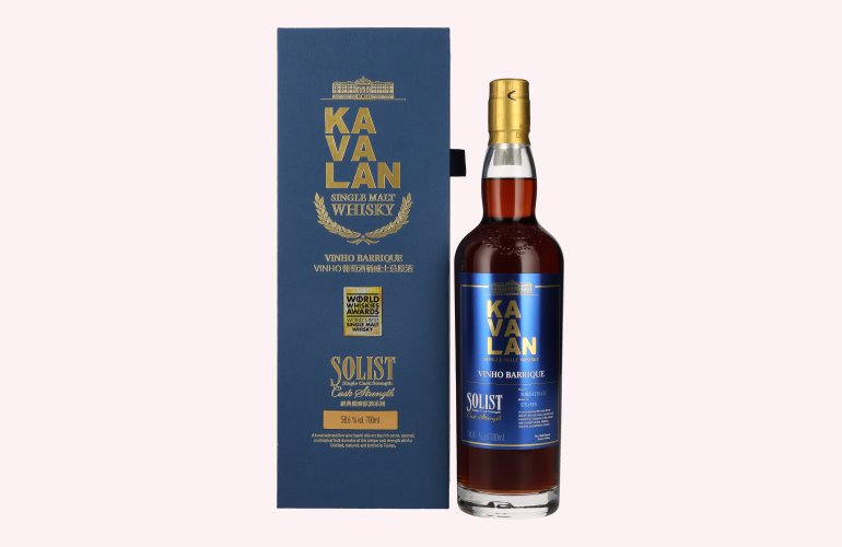 Kavalan SOLIST Vinho Barrique Cask 58,6% Vol. 0,7l in Giftbox