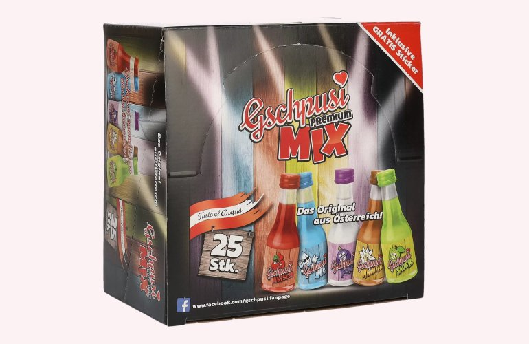 Gschpusi Premium Mix 20,6% Vol. 25x0,02l