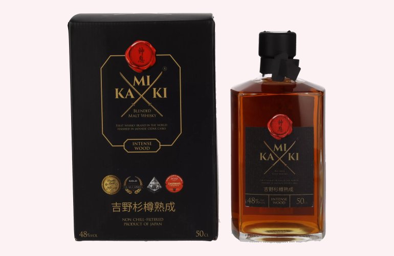 KAMIKI Intense Wood Blended Malt Whisky 48% Vol. 0,5l in Geschenkbox
