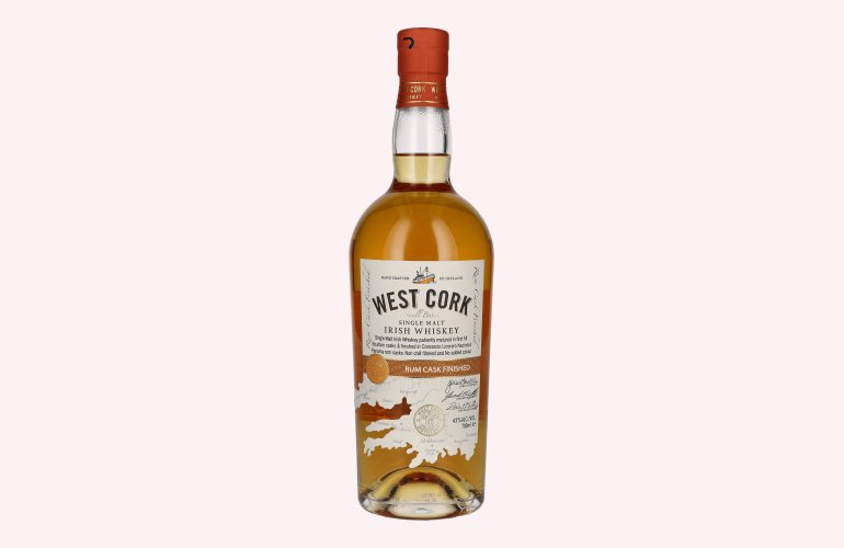 West Cork Irish Whiskey Rum Cask Finish Limited Release 43% Vol. 0,7l