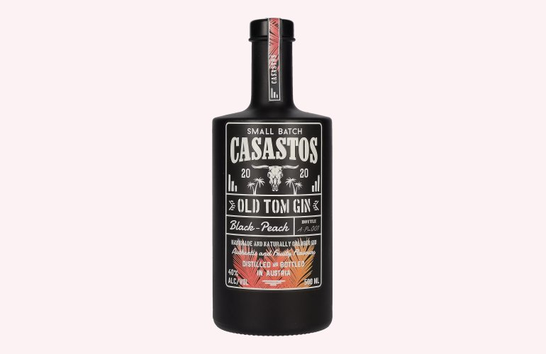 CASASTOS Old Tom Gin Small Batch Black-Peach 2020 40% Vol. 0,5l