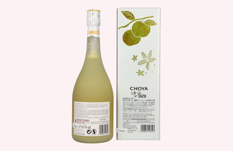 Choya Yuzu Liqueur 14,7% Vol. 0,7l en boîte cadeau
