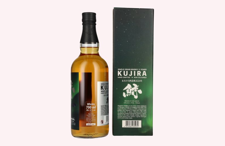 Kujira Ryukyu 5 Years Old WHITE OAK VIRGIN CASK Whisky 43% Vol. 0,7l in Giftbox