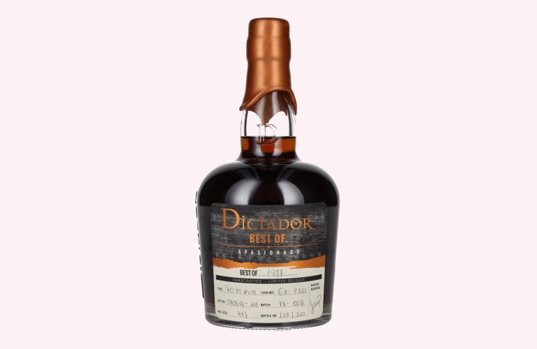 Dictador BEST OF 1977 APASIONADO Colombian Rum 40YO/070617-111/EX-P321 41% Vol. 0,7l