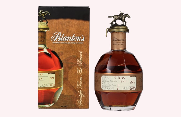 Blanton's STRAIGHT FROM THE BARREL BOURBON 65,9% Vol. 0,7l in geschenkverpakking