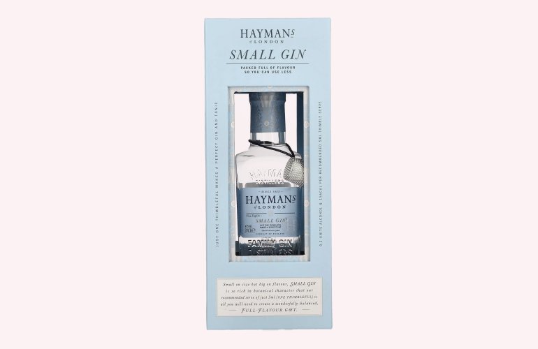 Hayman's of London SMALL GIN 43% Vol. 0,2l in Geschenkbox mit 5 ml Portionierer