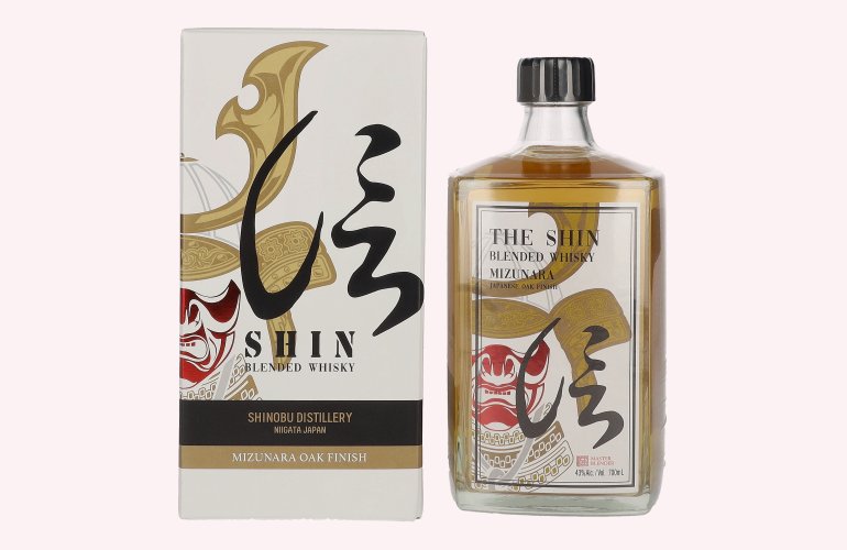 The Shin Blended Whisky MIZUNARA Japanese Oak Finish 43% Vol. 0,7l in Giftbox