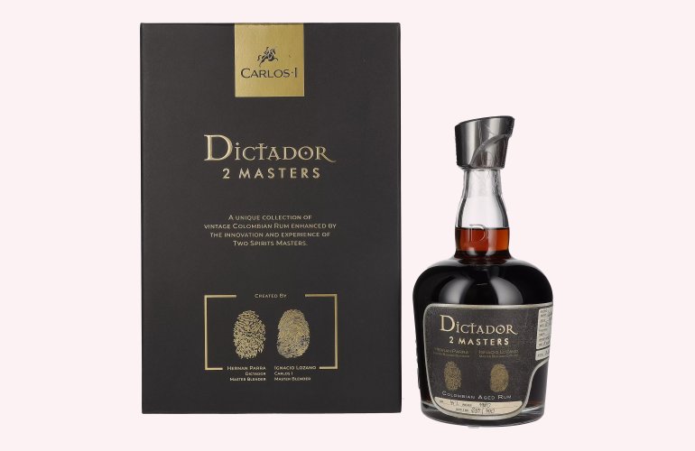 Dictador 2 MASTERS 41 Years Old Carlos I Colombian Aged Rum 1980 44% Vol. 0,7l in Giftbox