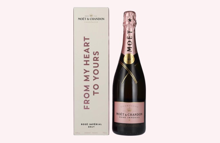 Moët & Chandon Champagne ROSÉ IMPÉRIAL Brut Say Yes To Love 12% Vol. 0,75l in Giftbox