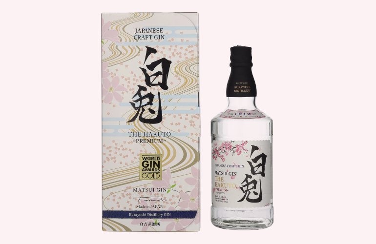 Matsui Gin THE HAKUTO Premium 47% Vol. 0,7l in Geschenkbox