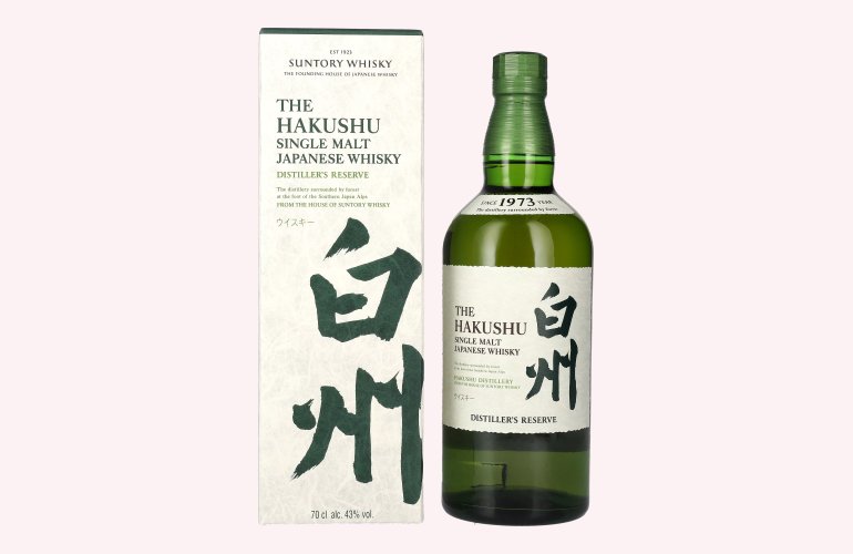 Suntory The Hakushu DISTILLER'S RESERVE Single Malt Japanese Whisky 43% Vol. 0,7l in Giftbox