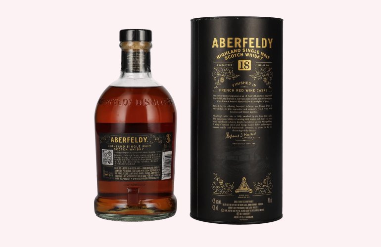 Aberfeldy 18 Years Old Red Wine Casks CÔTE RÔTIE 43% Vol. 0,7l en boîte cadeau