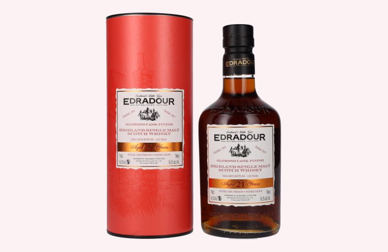 Edradour 21 Years Old Oloroso Cask Finish 1995 56,2% Vol. 0,7l in Giftbox