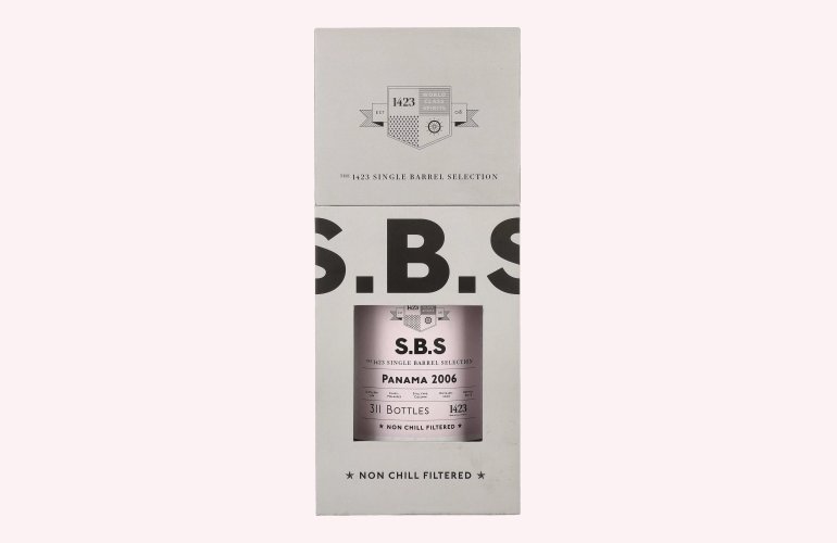 1423 S.B.S PANAMA Single Barrel Selection 2006 55% Vol. 0,7l in Giftbox