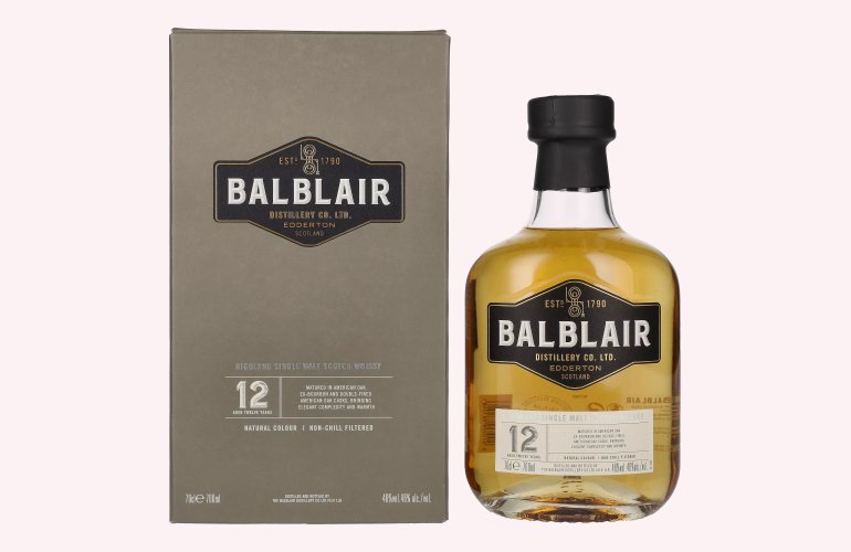 Balblair 12 Years Old Highland Single Malt 46% Vol. 0,7l in Giftbox