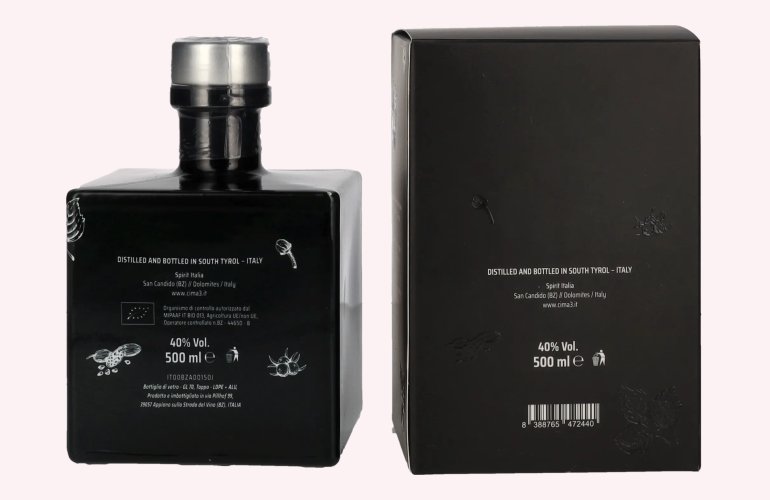 Cima3 Gin BIO 40% Vol. 0,5l en boîte cadeau