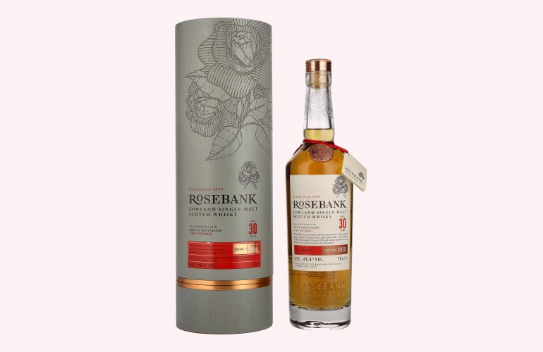 Rosebank 30 Years Old Lowland Single Malt RELEASE I 2020 48,6% Vol. 0,7l in Giftbox