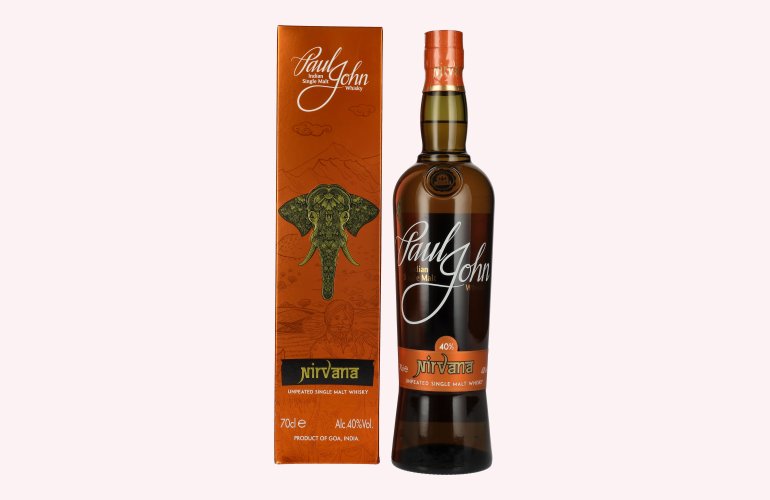 Paul John NIRVANA Indian Single Malt Whisky 40% Vol. 0,7l in Giftbox