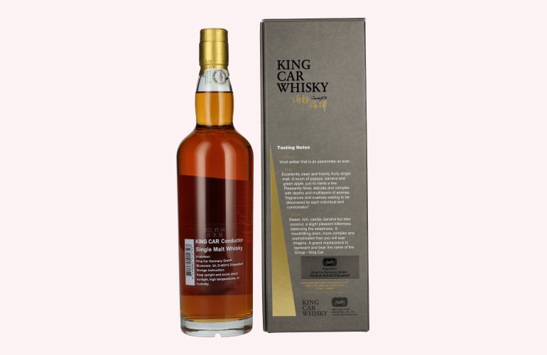 Kavalan KING CAR CONDUCTOR Single Malt Whisky 46% Vol. 0,7l in Geschenkbox