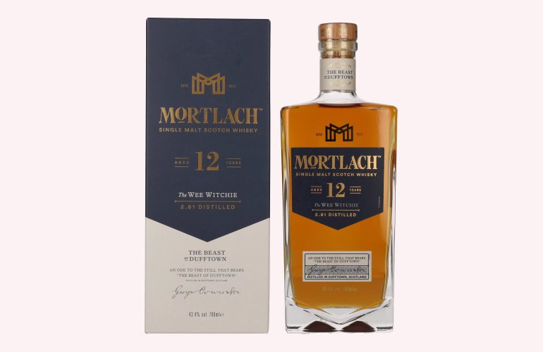 Mortlach 12 Years Old The WEE WITCHIE Single Malt 43,4% Vol. 0,7l in Geschenkbox