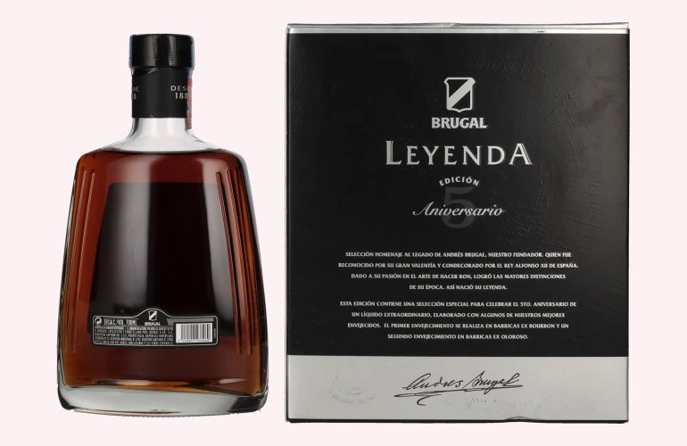 Brugal LEYENDA 5 Years Old Selección Especial 38% Vol. 0,7l in Giftbox