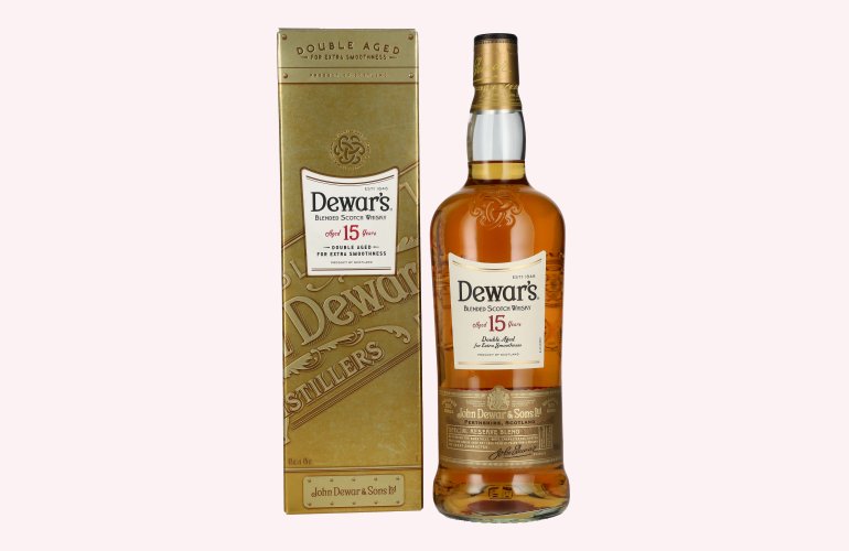 Dewar's 15 Years Old Double Aged Blended Scotch Whisky 40% Vol. 1l in Giftbox