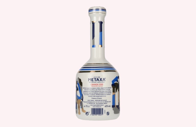 Metaxa GRANDE FINE Collector's Edition Keramikflasche 40% Vol. 0,7l