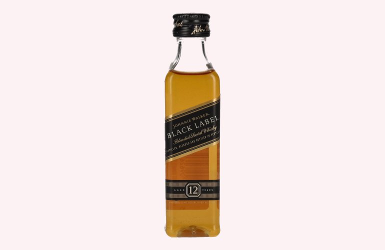 Johnnie Walker BLACK LABEL 12 Years Old Blended Scotch Whisky PET 40% Vol. 0,05l