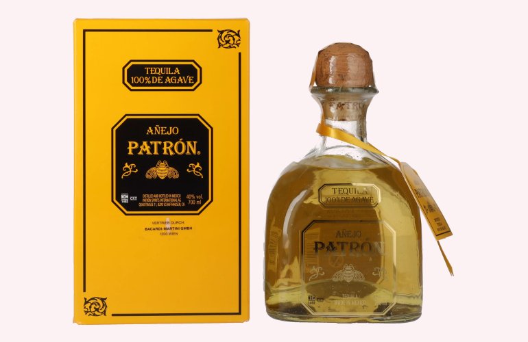 Patrón Tequila Añejo 40% Vol. 0,7l in Geschenkbox