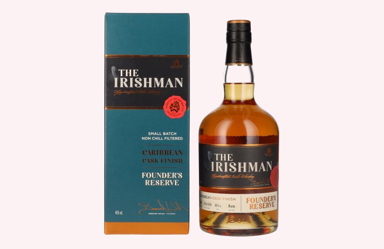 The Irishman FOUNDERS RESERVE Caribbean Cask Finish 46% Vol. 0,7l in Geschenkbox