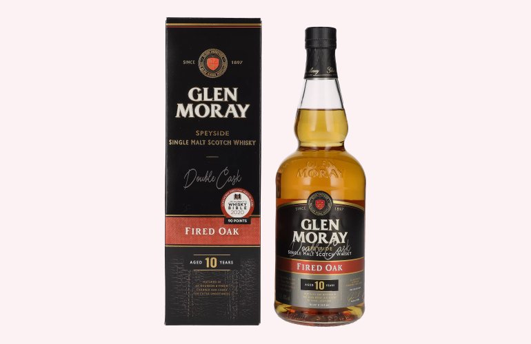 Glen Moray 10 Years Old Fired Oak Single Malt Scotch Whisky 40% Vol. 0,7l in Geschenkbox