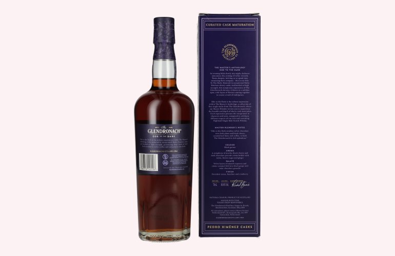 The GlenDronach ODE TO THE DARK Highland Single Malt 50,8% Vol. 0,7l en boîte cadeau