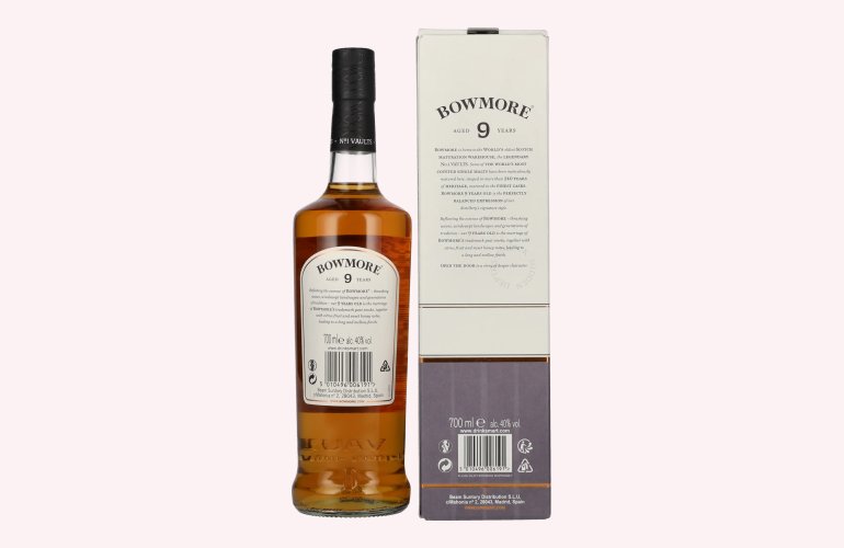 Bowmore 9 Years Old Islay Single Malt Scotch Whisky 40% Vol. 0,7l in Geschenkbox