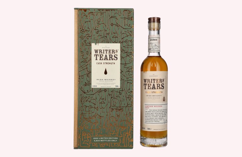 Writer's Tears CASK STRENGTH Irish Whiskey Vintage Release 2022 54,6% Vol. 0,7l en boîte cadeau