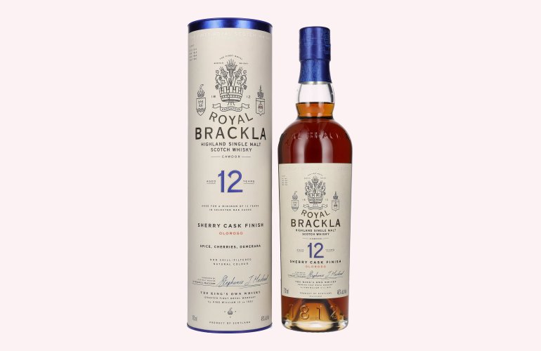 Royal Brackla 12 Years Old Oloroso Sherry Cask Finish 46% Vol. 0,7l in Geschenkbox