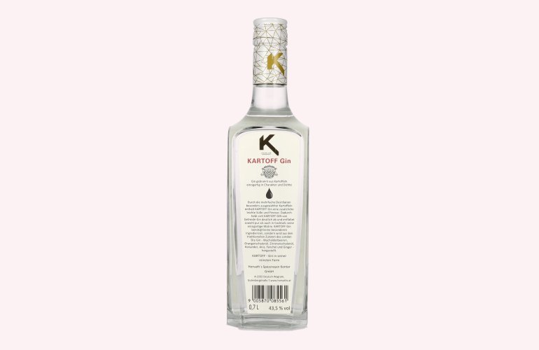 Kartoff Triple Distilled Dry Gin 43,5% Vol. 0,7l