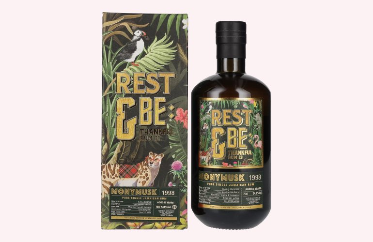 Rest & Be Thankful MONYMUSK 23 Years Old Pure Single Jamaican Rum 1998 54,8% Vol. 0,7l in Geschenkbox