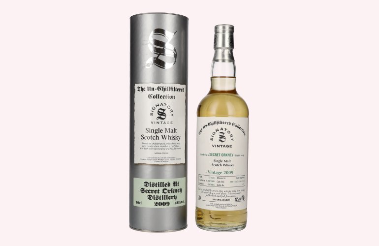 Signatory Vintage SECRET ORKNEY 13 Years Old The Un-Chillfiltered Collection 2009 46% Vol. 0,7l in Giftbox