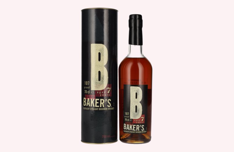 Baker's 7 Years Old Kentucky Straight Bourbon Whiskey 53,5% Vol. 0,7l in Geschenkbox