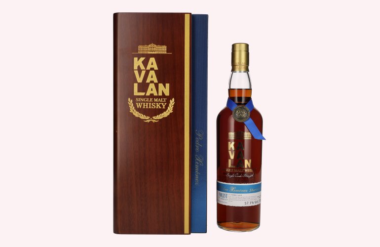 Kavalan SOLIST Pedro Ximénez Cask 57,1% Vol. 0,7l in Holzkiste