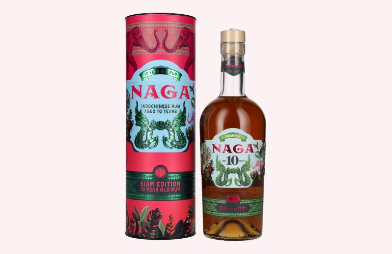 Naga 10 Years Old Indochinese Rum SIAM EDITION 40% Vol. 0,7l in Geschenkbox