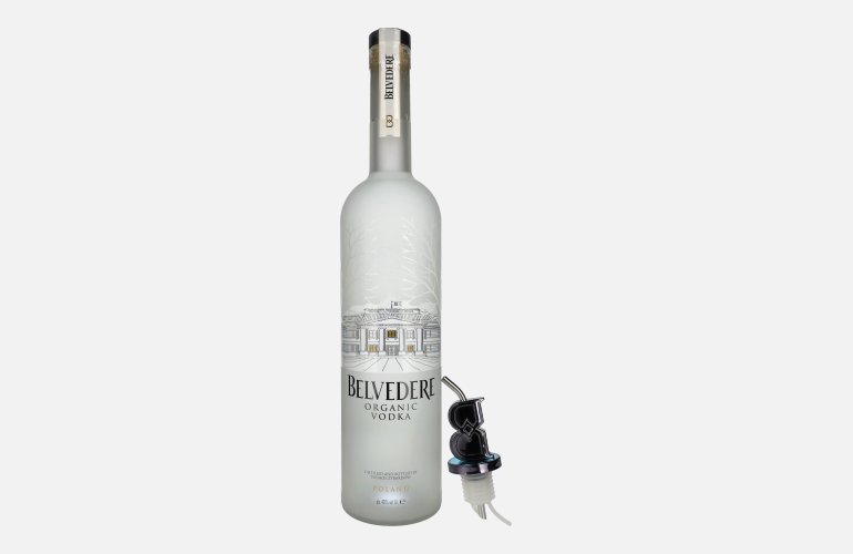 Belvedere Organic Vodka 40% Vol. 6l mit Ausgießer + LED